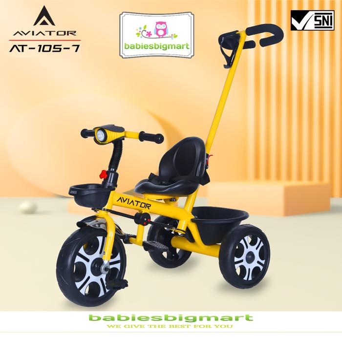 READY SEPEDA ANAK RODA 3 TIGA TRICYCLE AVIATOR AT 105 7 DORONGAN PACKING AMAN