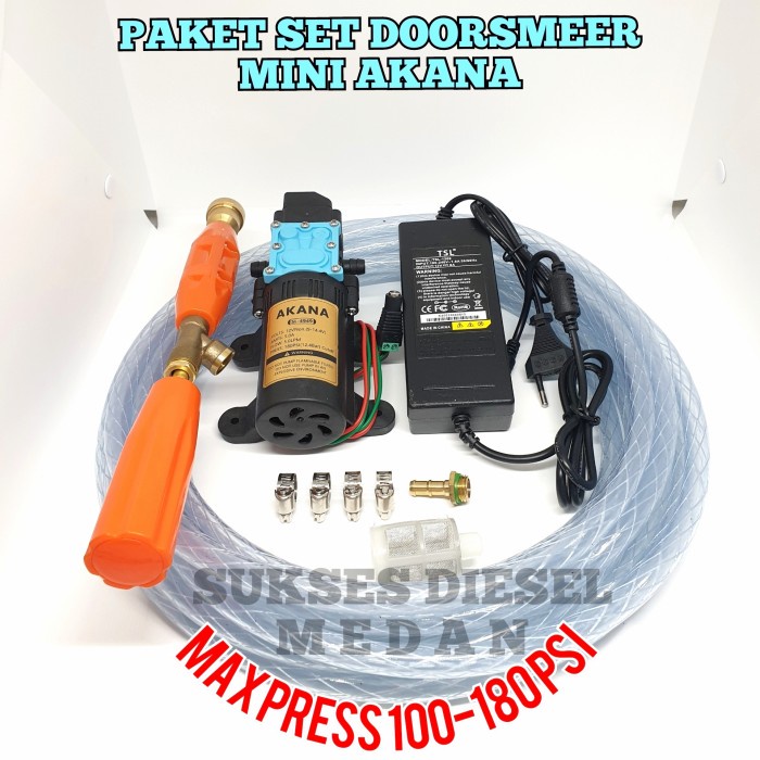 TERMURAH - Mesin Cuci Motor Mobil AC Sablon Steam Doorsmeer Mini Akana 4949 Pompa