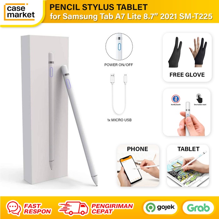 Promo Terbatas Pen Samsung Tab A7 Lite T225 2021 Pencil Tablet Stylus Palm Rejection Aman