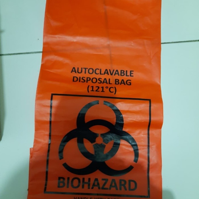 Autoclavable Disposal Biohazard Bag, Kantong Medis Ready