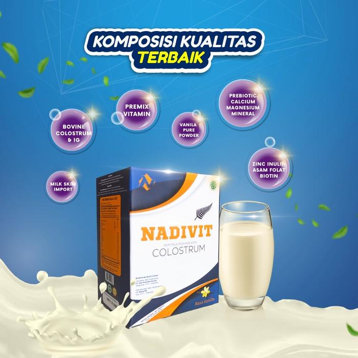 

5 BOX SUSU KOLOSTRUM NADIVIT ISI 20 SACHET BONUS 1 BOX NADIVIT ISI 10 SACHET TERLARIS
