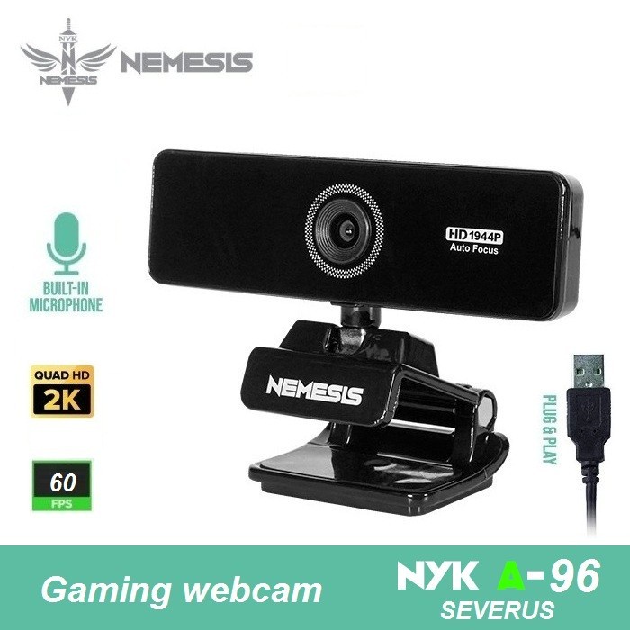 Sale Camera Webcam Nyk Nemesis A96 Severus Quad Hd 2K A 96