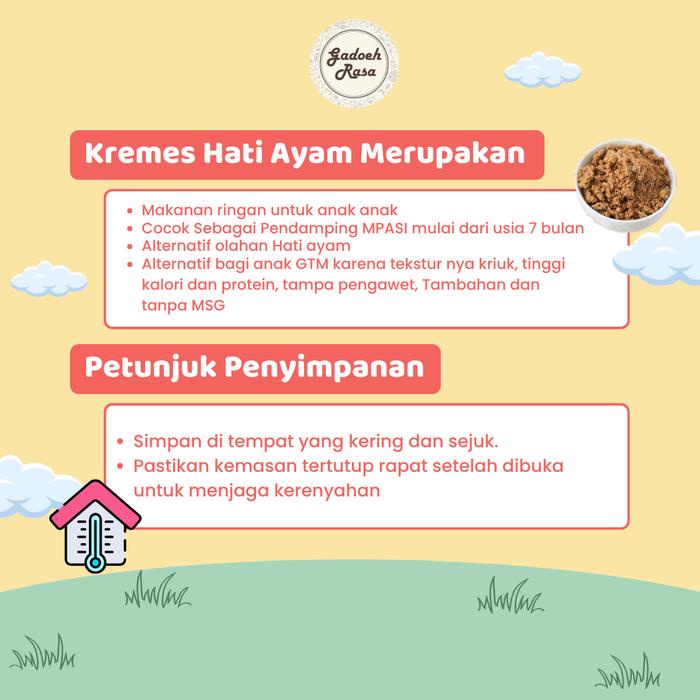 

NeW Kremes Hati Ayam Premium Kemasan RefillPouch Food