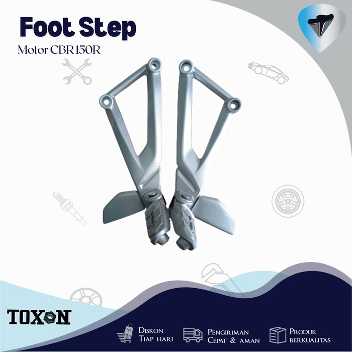 Foot Step CBR 150R / footstep sepasang /pijakan kaki belakang motor/ pijakan kaki motor / kanan&kiri