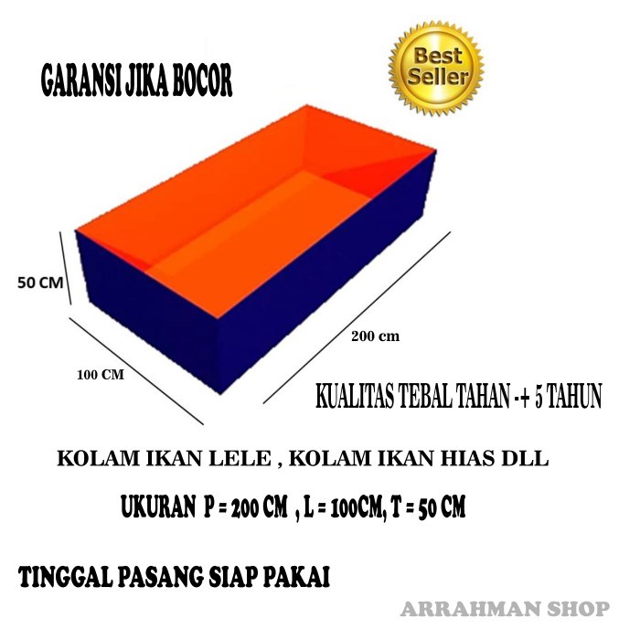 PREMIUM TERPAL KOLAM IKAN - KOLAM IKAN LELE - TERPAL KOLAM TEBAL BERKUALITAS