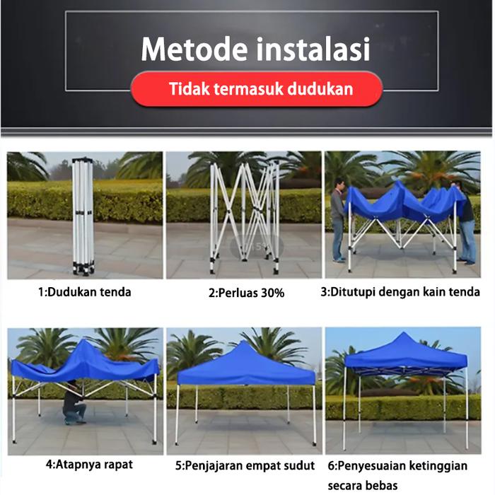 PREMIUM Terpal Atap Tenda Atap Tenda Lipat tenda jualan bongkar pasang 3x3 tenda jualan tenda lipat
