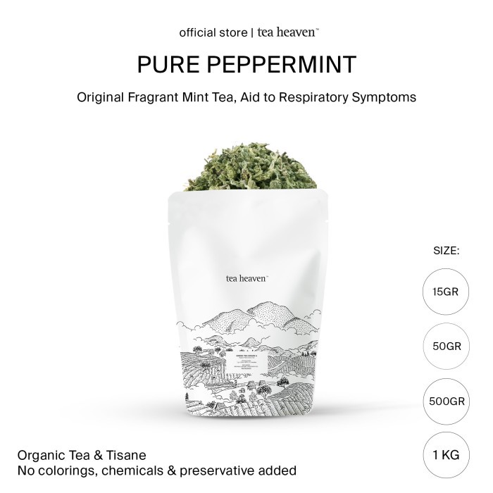 

Peppermint Tea Premium / Teh Mint Kering Murni