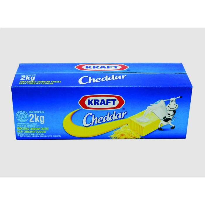 

Keju Cheddar Kraft 2 kg