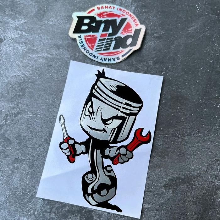 

Stiker Sticker Piston Cutting