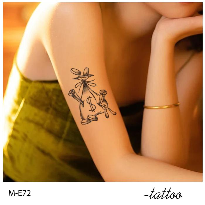 Zoar Y60 Stiker Tato Temporary Semi Permanen Tahan Lama Tattoo Menempel Dekorasi Seni Untuk Pria Dan