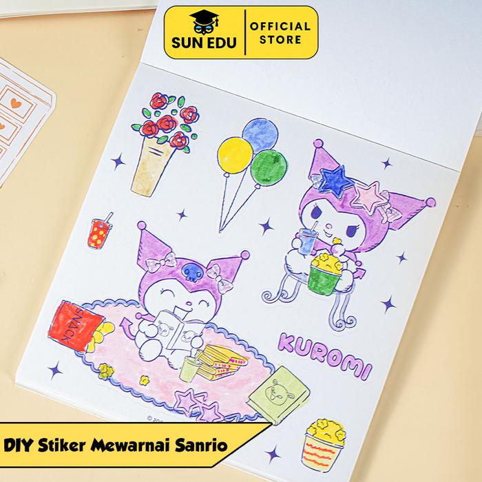 

Coloring Stiker Book Buku Sticker Mewarnai Sanrio