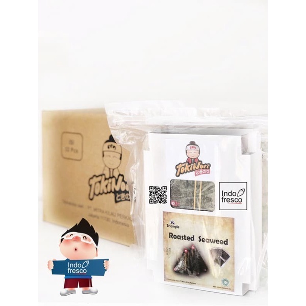 

BARANG TERLARIS Tokinori Triangle Onigiri Nori Wrapper- Roasted Seaweed 100 lembar