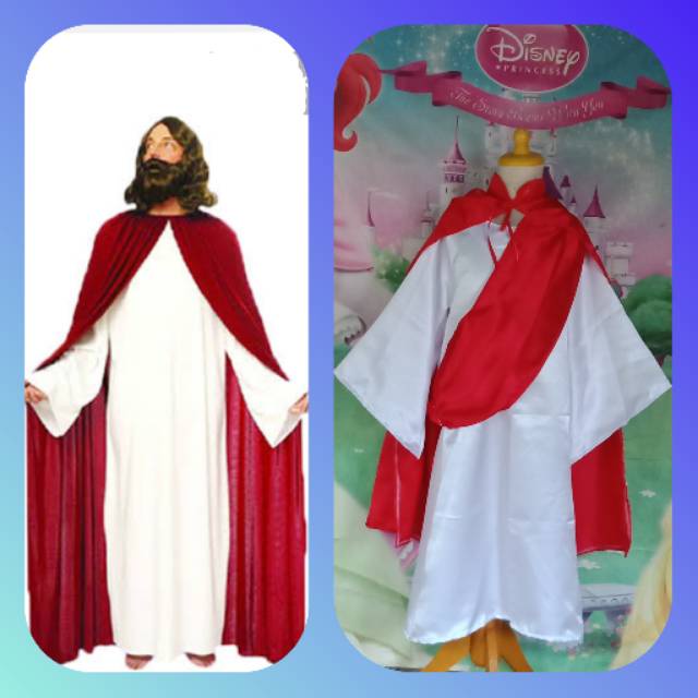 Baju Kostum Yesus Dewasa & Anak/Cosplay Biblical Jesus