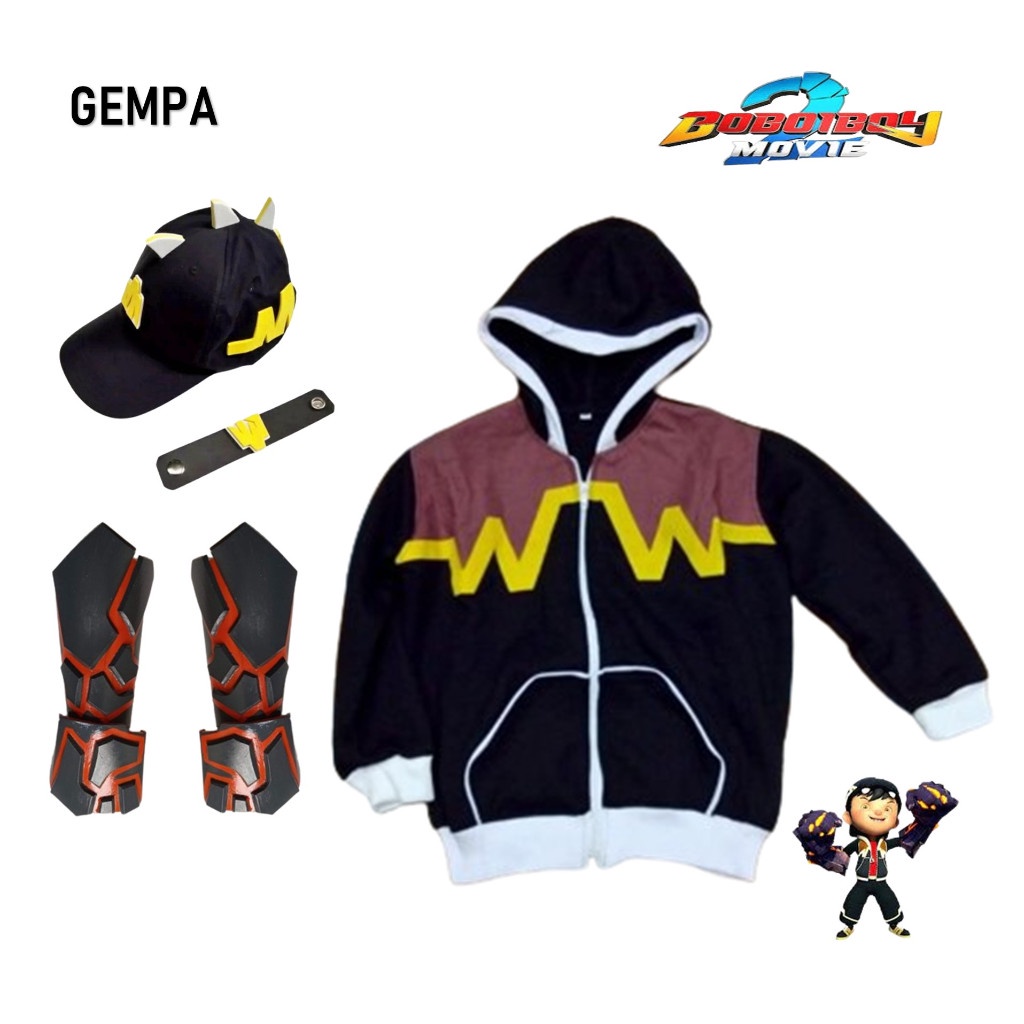 KOSTUM LENGKAP BOBOIBOY GEMPA