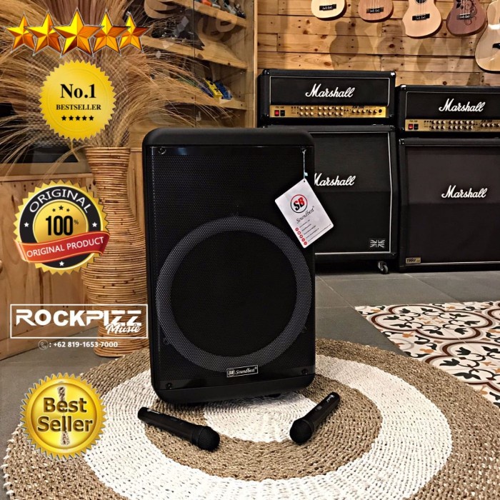 SPEAKER PORTABLE WIRELESS SOUNDBEST FT-89 FT89 15INCH