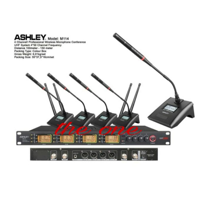 MIC WIRELESS CONFERENCE ASHLEY M 114 (4 channel 4mic)
