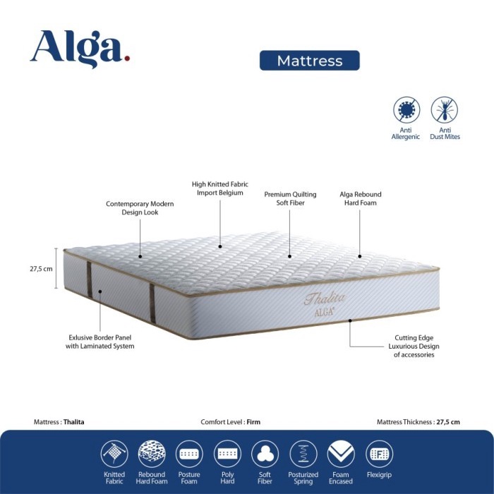 Alga Springbed Thalita - 100X200 (Hanya Kasur)