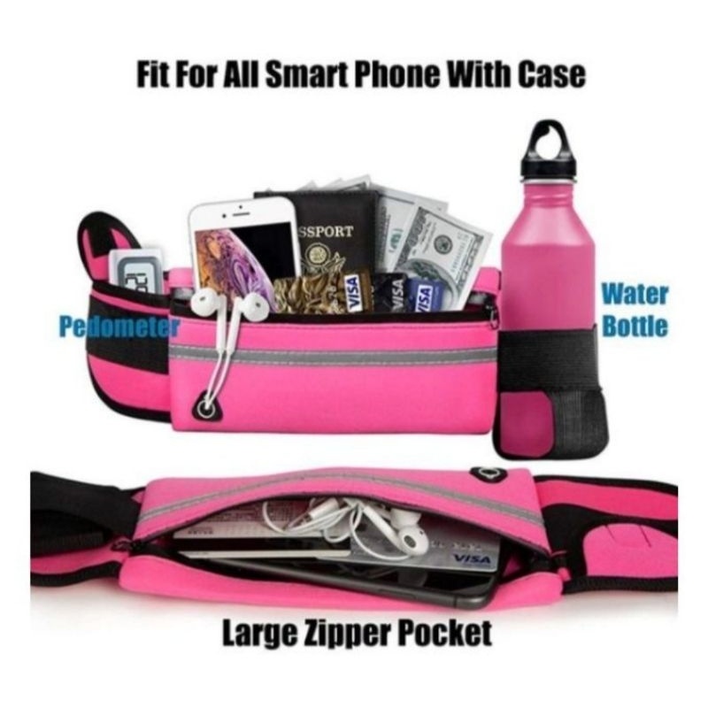 DISKON TAS LARI OLAHRAGA TAS IKAT PINGGANG / TAS PINGGANG LARI / TAS OLAHRAGA RUNNING BELT