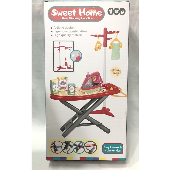 [mzsts] - Mainan Setrika Gosokan Anak Set ( Sweet Home Iron Board )