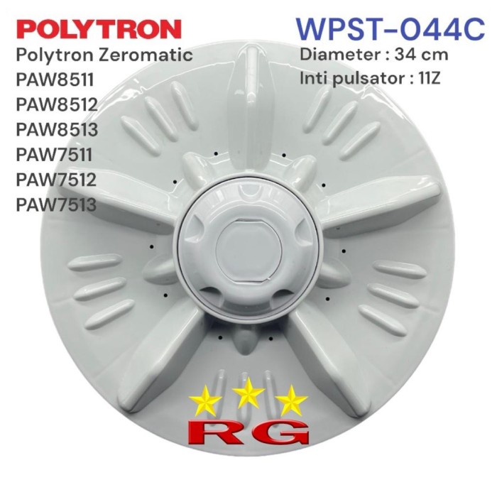 PULSATOR MESIN CUCI POLYTRON 1 TABUNG