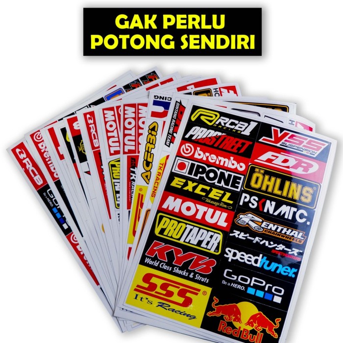 Stiker Motor, Stiker Motor Keren, Stiker Racing Motor (ALL PACK)