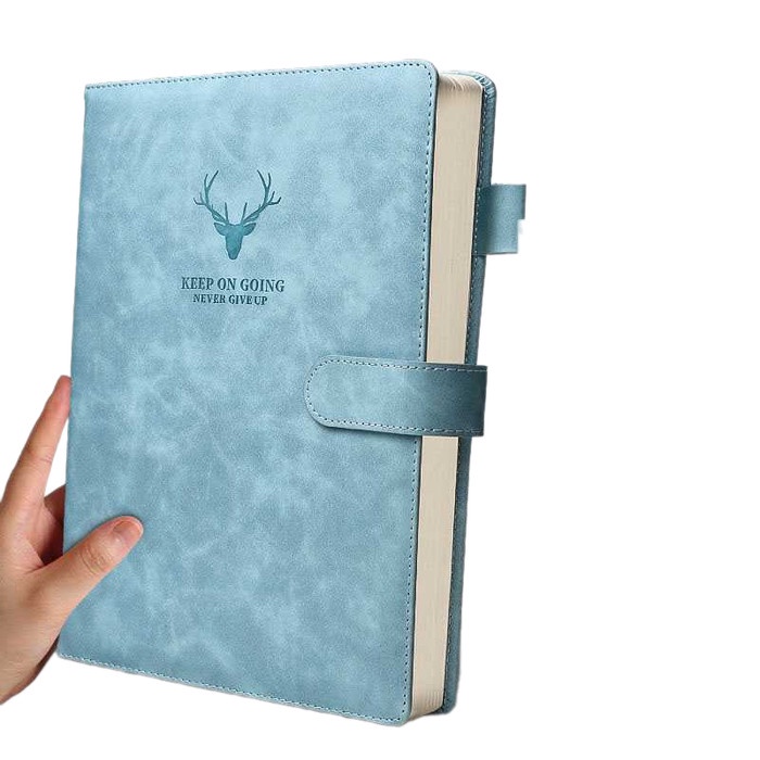 

Buku Diary Tlevi Notebook Cover Kulit Magnetic Buckle A4