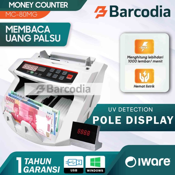 

Terlaris Mesin Penghitung Uang Otomatis IWARE MC-80 Money Counter with UV SALE