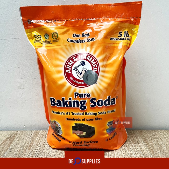 

Ready Stok" Arm & Hammer Baking Soda 2.26Kg - Pure Bakingsoda Usa Arm Hammer