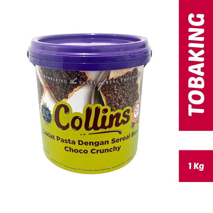 

Ready Stok" Collins Choco Crunchy 1Kg Topping Cokelat Pasta Malt Krispi