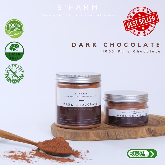 

Ready Stok" 100% Dark Chocolate Powder / Bubuk Coklat Asli Premium