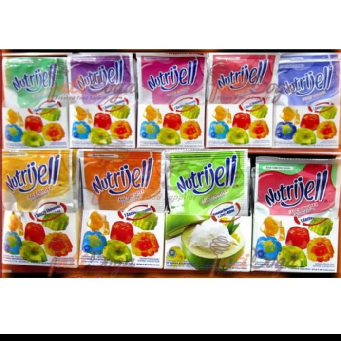 

Ready Stok" Tepung Nutrijell Per Box Isi 12 Bgks