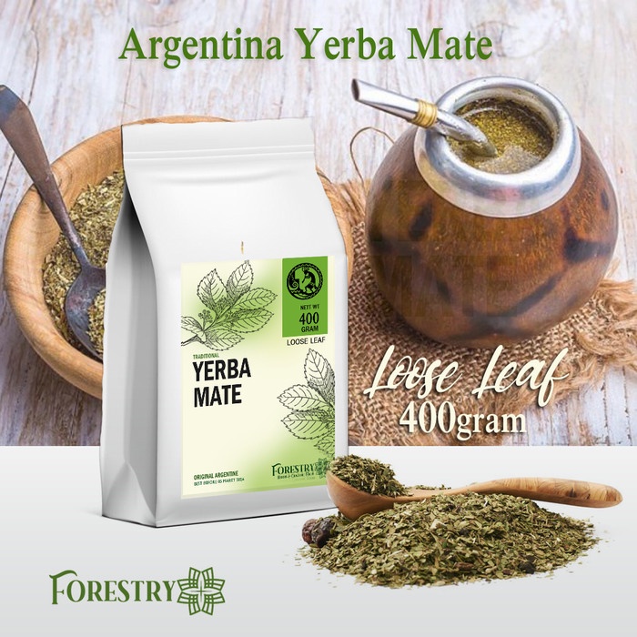 

Teh Yerba Mate asli Argentina 400 Gram Loose Leaf