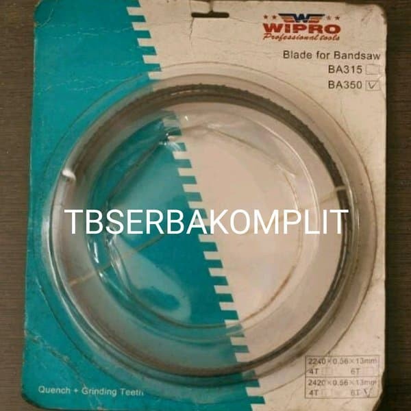 Mata Gergaji Bandsaw Blade 14 inch 6T Wipro JDD350 Mata Gergaji Pita