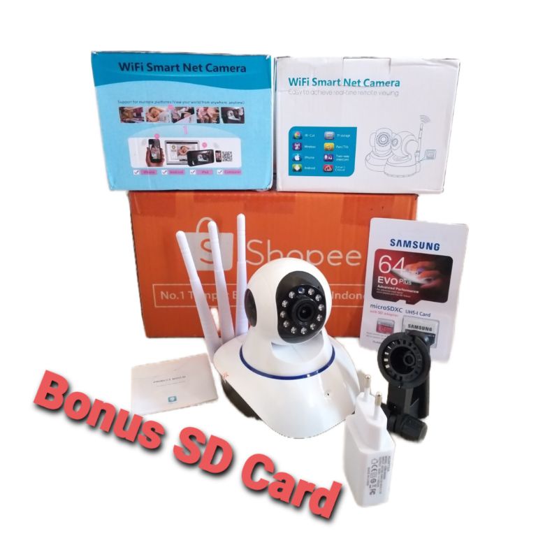 CCTVqt- Camera CCTV wifi v380 ip cam Bonus Sd Card 32gb