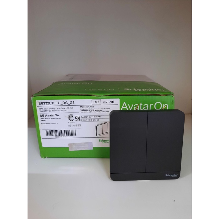 SAKLAR SERI AVATAR DARK GREY SCHNEIDER