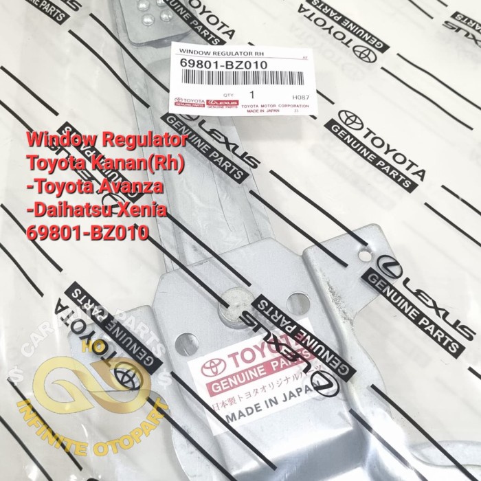 WINDOW REGULATOR KANAN TOYOTA AVANZA XENIA 69801-BZ010