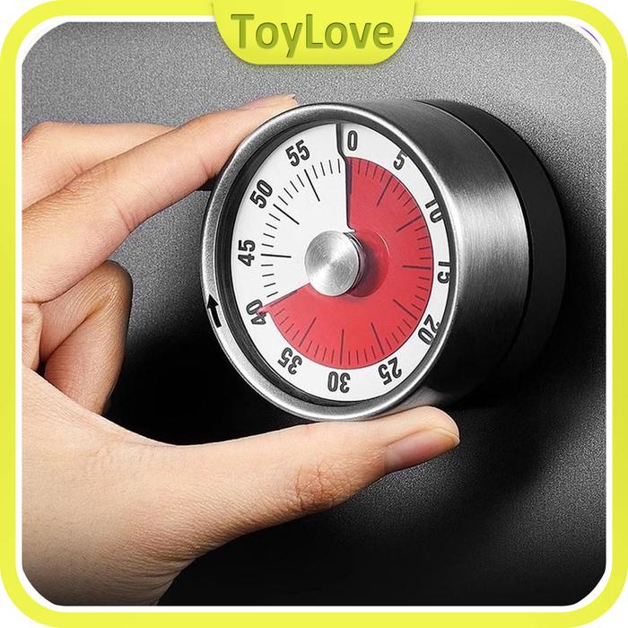 BERGARANSI Timer Dapur Magnet Digital Manual Putar Mechanical Timer Timer Alarm Masak Timer Baking
