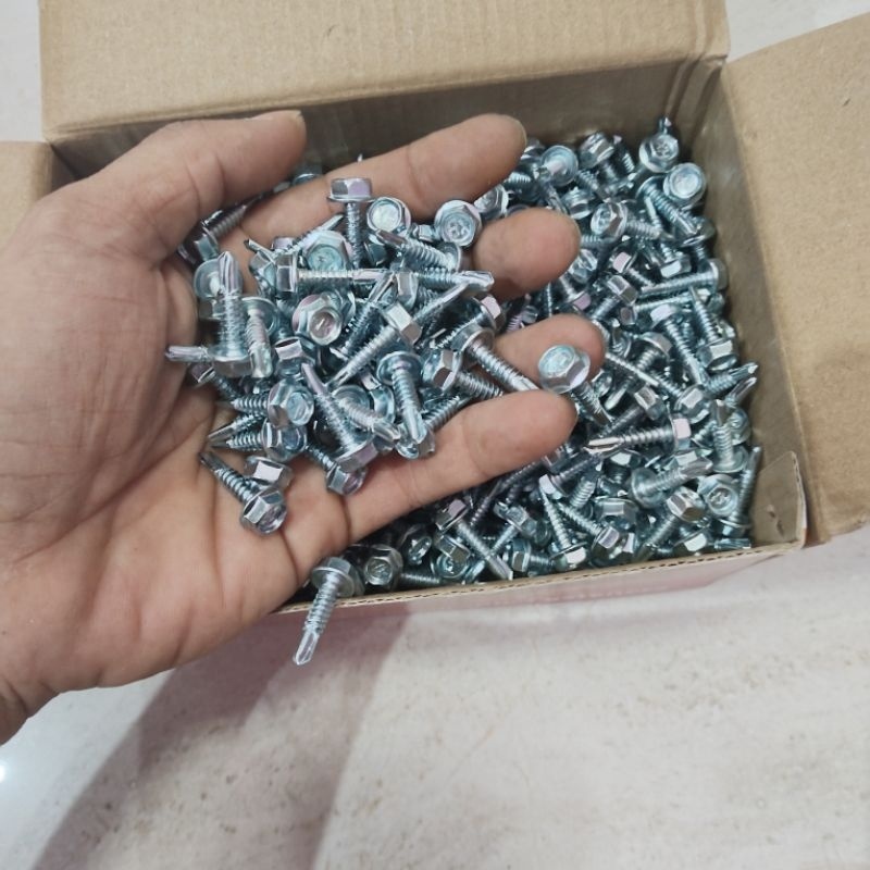 HJK baut roofing baja ringan 1019 1000 pcs baut roofing baja ringan 1019 isi 1000 pcs