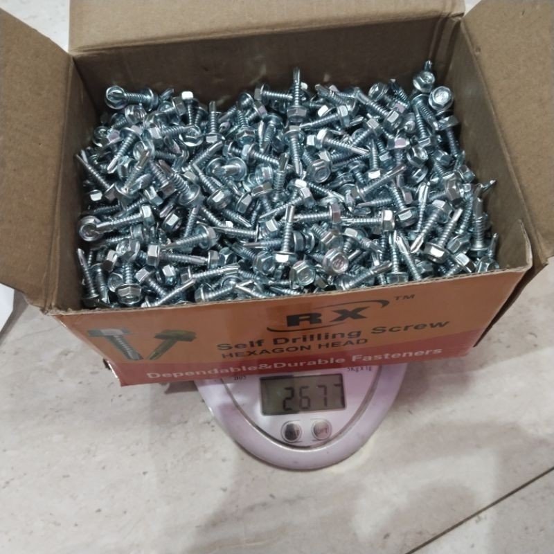 HJK baut roofing baja ringan 1019 1000 pcs baut roofing baja ringan 1019 isi 1000 pcs