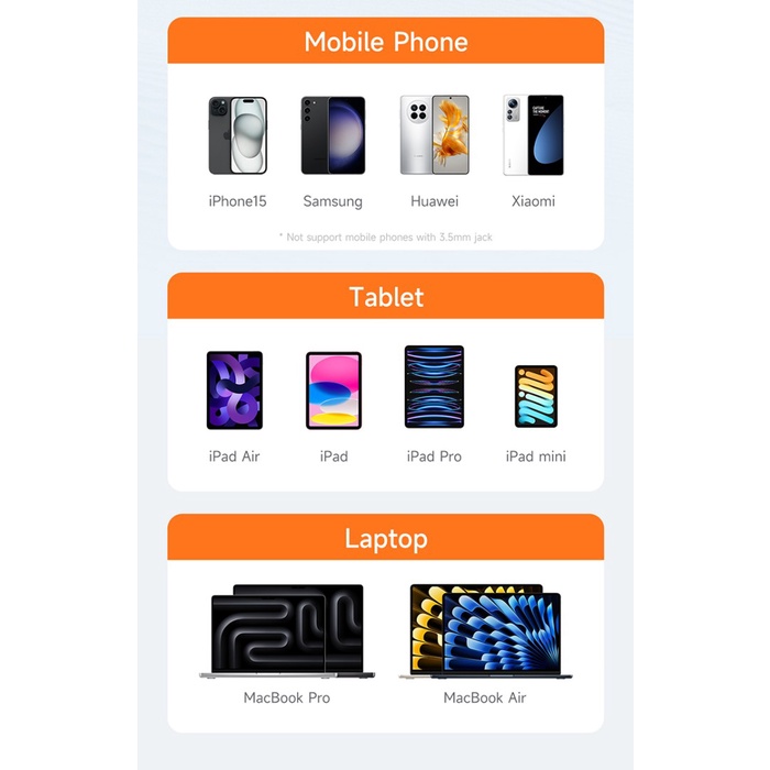 Terlaris Mcdodo Converter Splitter Type C To Audio Call + Type C Fast Charging