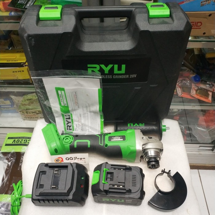 Mesin gerinda Cordless Ryu - Cordless grinder RCG 20V