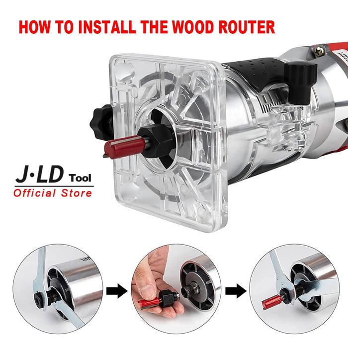 J.Ld Tool Mesin Router Profil Kayu Murah Komplit Mesin Trimmer Mt370 - Router Kayu Mesin Ukir /
