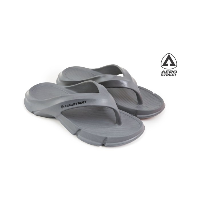 PROMO_ Aerostreet 39-44 Triton Abu - Sandal Jepit Pria Wanita ADBAA _