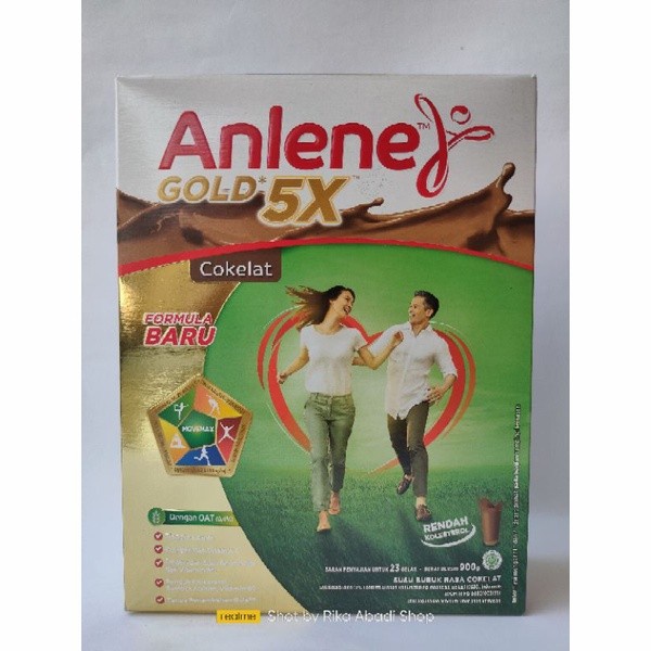 Tebaru Susu Anlene Gold 5x coklat cokelat 900gr 900 gr / Susu Lansia / Tulang Berkualitas