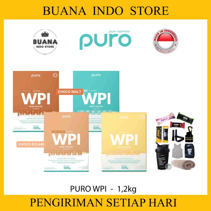 PURO Whey Protein Isolate 1,2kg - ISOPRO WPI 90 WHEY ISO 1200g