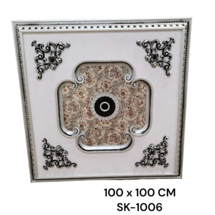 Ornamen Lampu Hias 100 x 100 /Ornamen Plavon Pvc / Ornamen Plafon PVC