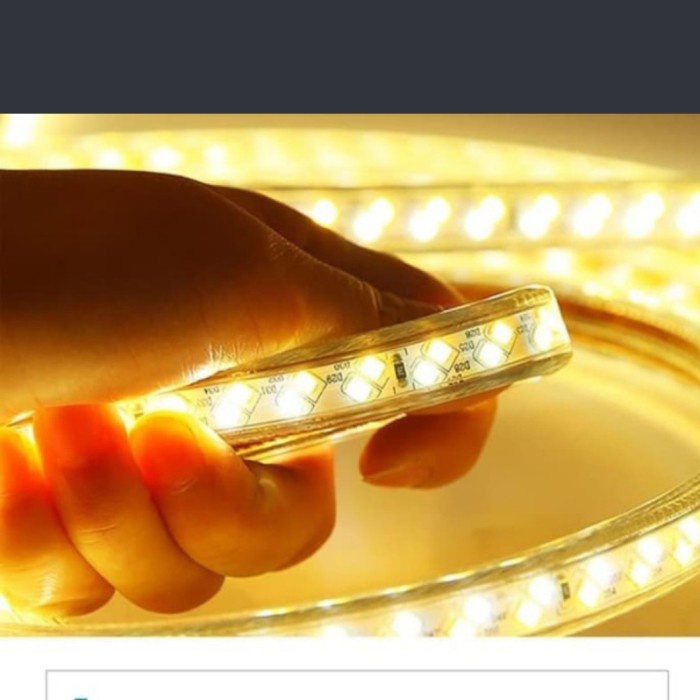 lampu hias led strip selang 5730 plafon drop ceiling outdoor