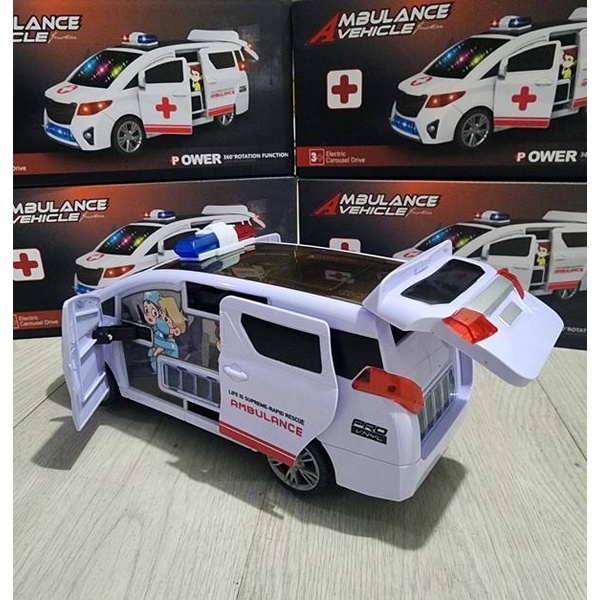 terbaru  mainan mobil ambulance hospital jumbo ready