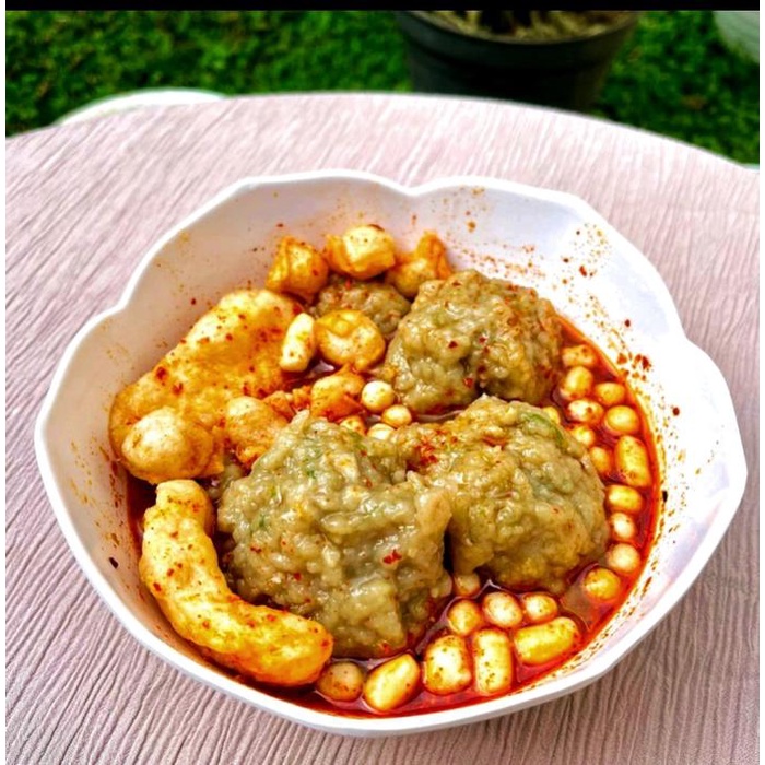 

terbaru !!! paket 3 bks baso urat jumbo tulang rangu pedas - food ready