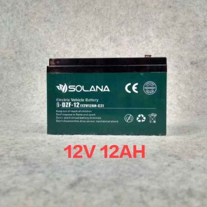 AKI 12V 12ah / 6DZM12 / 6DZM14 AKI SEPEDA LISTRIK ITOBATT NP 12 12